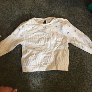 Free people long sleeve crop top